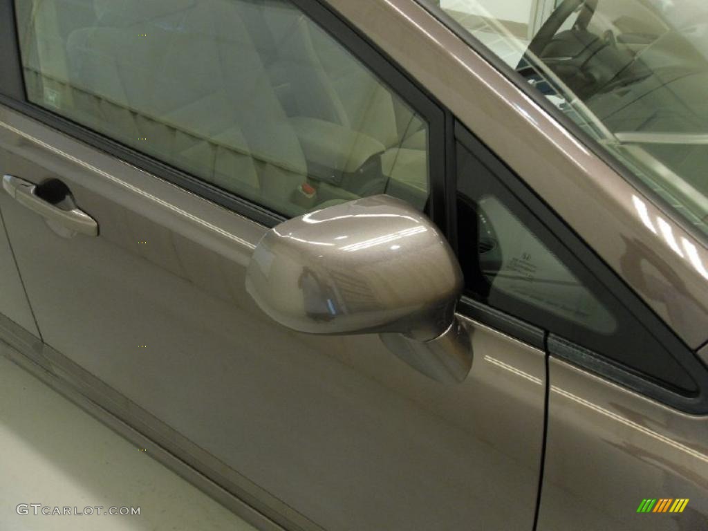 2010 Civic LX Sedan - Urban Titanium Metallic / Beige photo #27