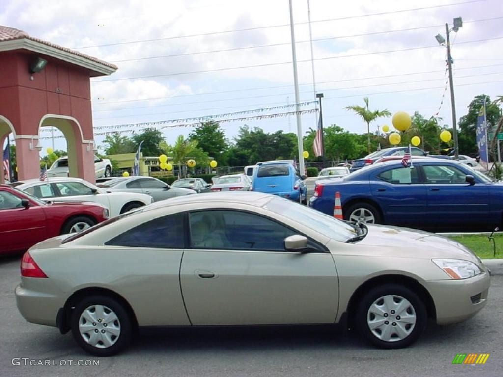 2003 Accord LX V6 Coupe - Desert Mist Metallic / Ivory photo #2