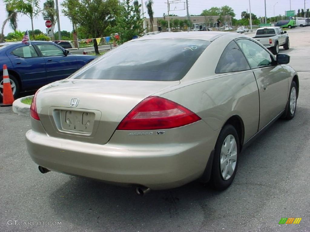 2003 Accord LX V6 Coupe - Desert Mist Metallic / Ivory photo #3