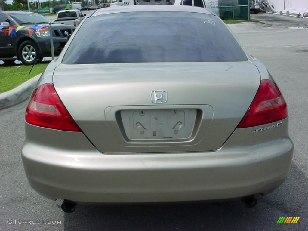 2003 Accord LX V6 Coupe - Desert Mist Metallic / Ivory photo #4
