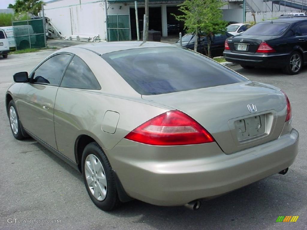 2003 Accord LX V6 Coupe - Desert Mist Metallic / Ivory photo #5