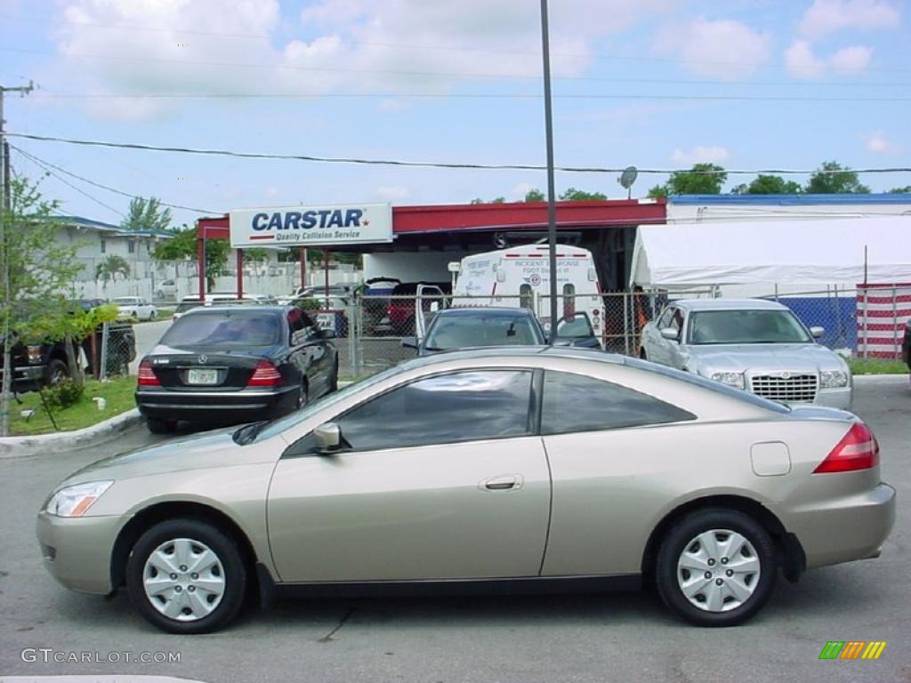 2003 Accord LX V6 Coupe - Desert Mist Metallic / Ivory photo #6
