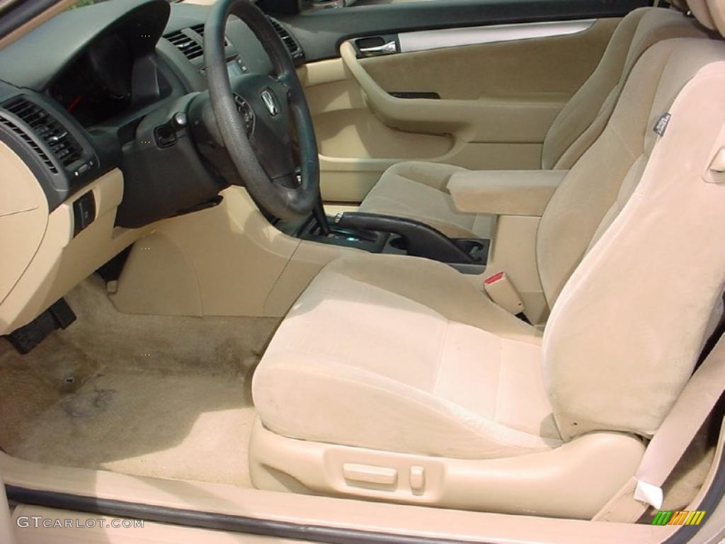 2003 Accord LX V6 Coupe - Desert Mist Metallic / Ivory photo #11