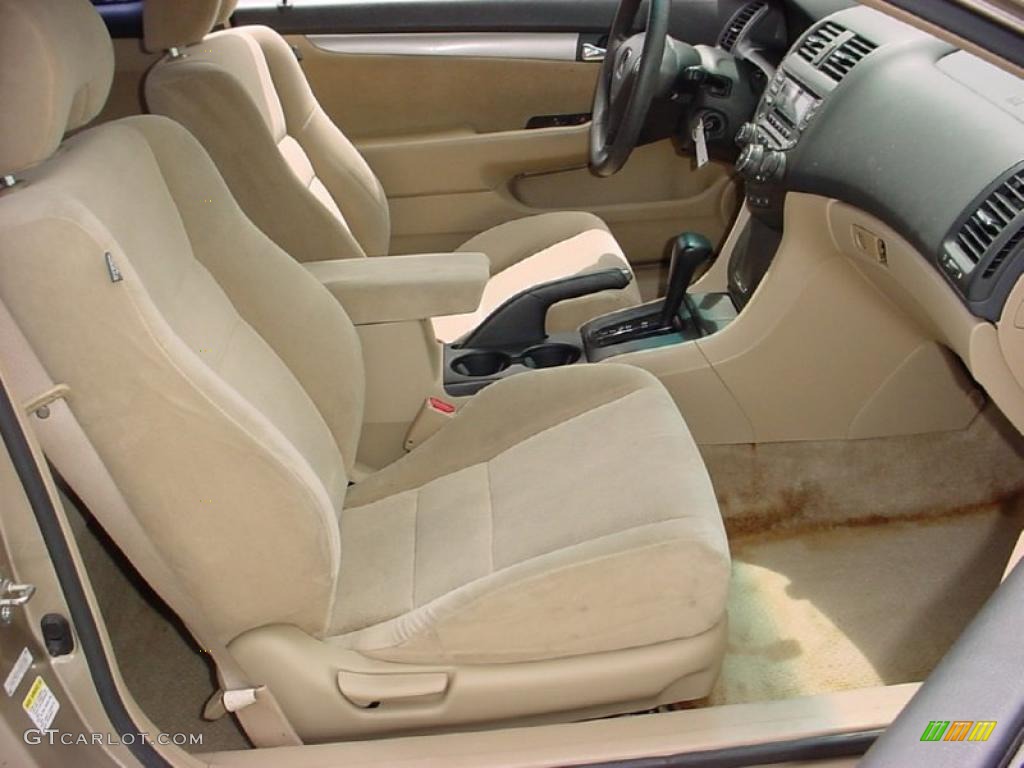 2003 Accord LX V6 Coupe - Desert Mist Metallic / Ivory photo #12