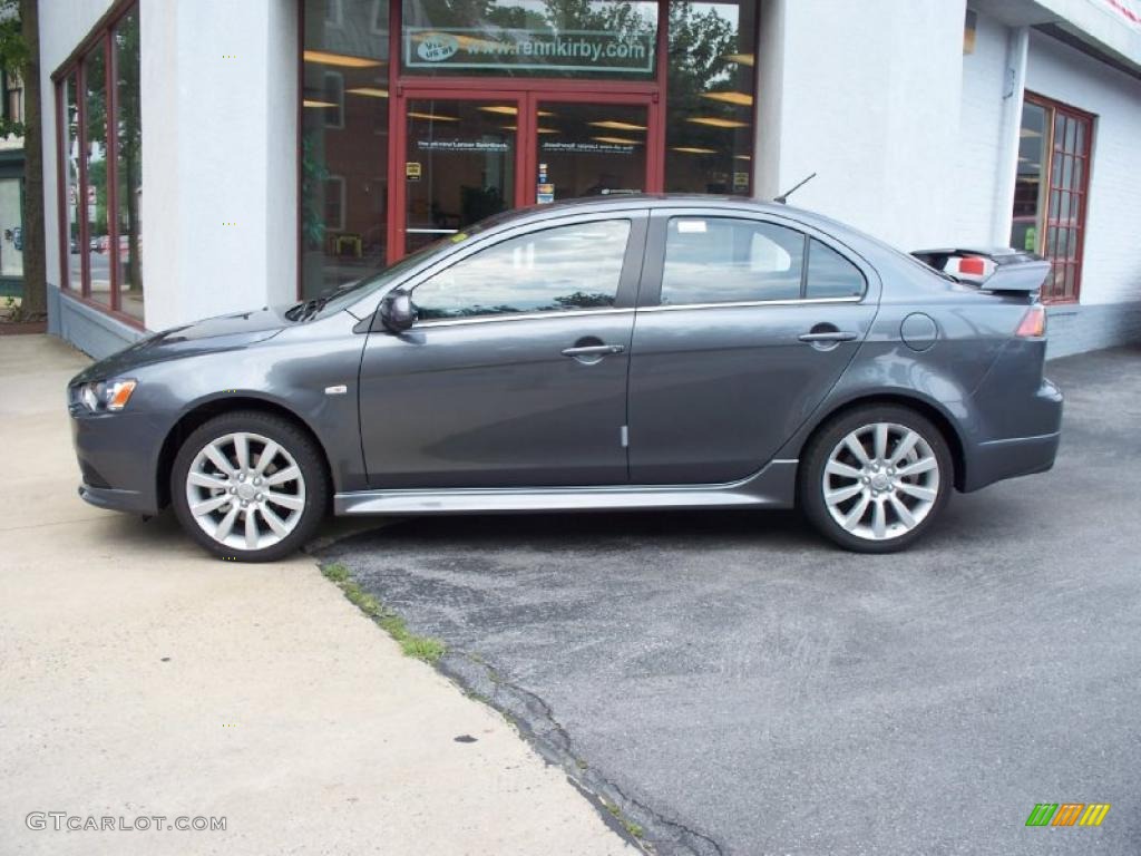 2010 Lancer RALLIART AWD - Graphite Gray Pearl / Black photo #2