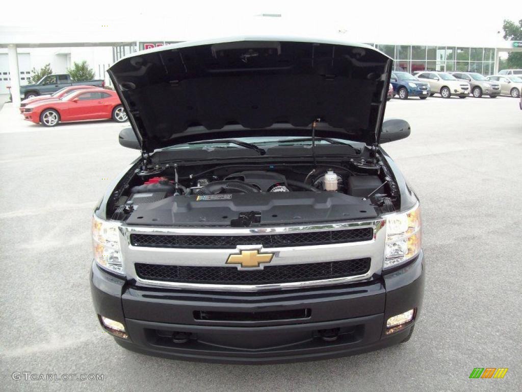 2010 Silverado 1500 LTZ Crew Cab 4x4 - Black Granite Metallic / Light Titanium/Dark Titanium photo #28