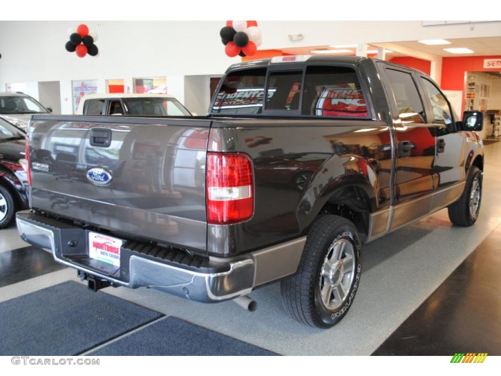 2005 F150 XLT SuperCrew - Dark Stone Metallic / Tan photo #8