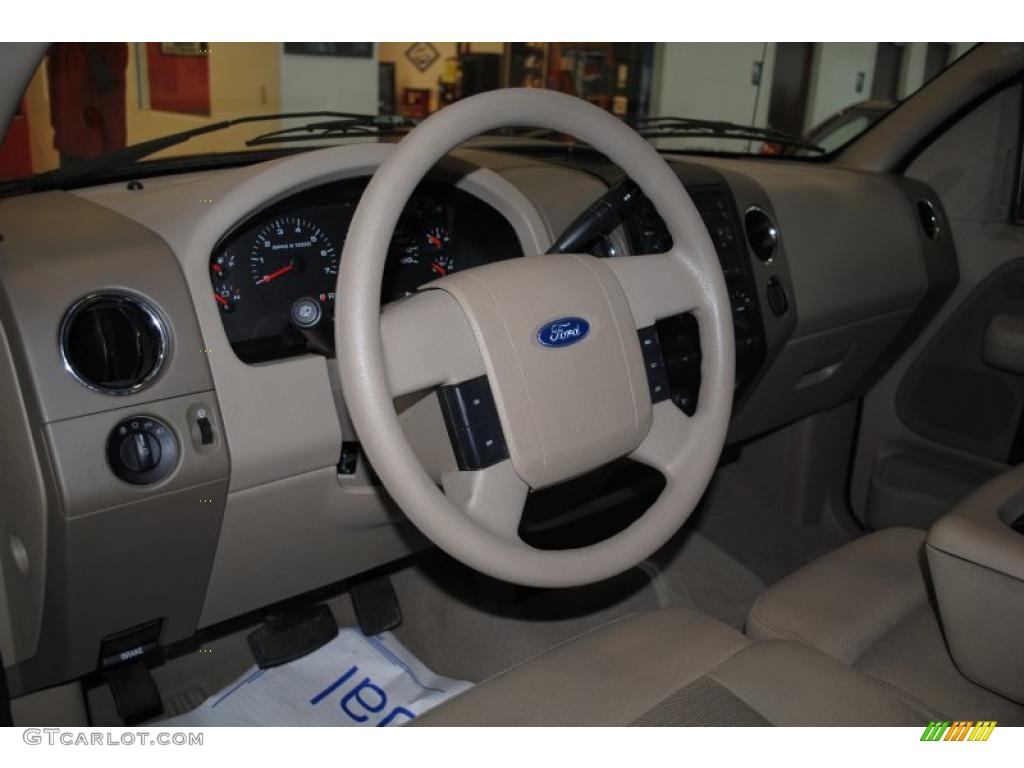 2005 F150 XLT SuperCrew - Dark Stone Metallic / Tan photo #14