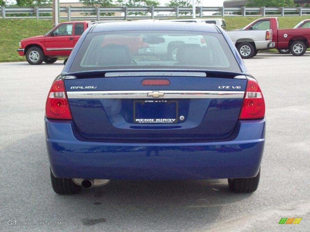2007 Malibu LTZ Sedan - Laser Blue Metallic / Ebony Black photo #15