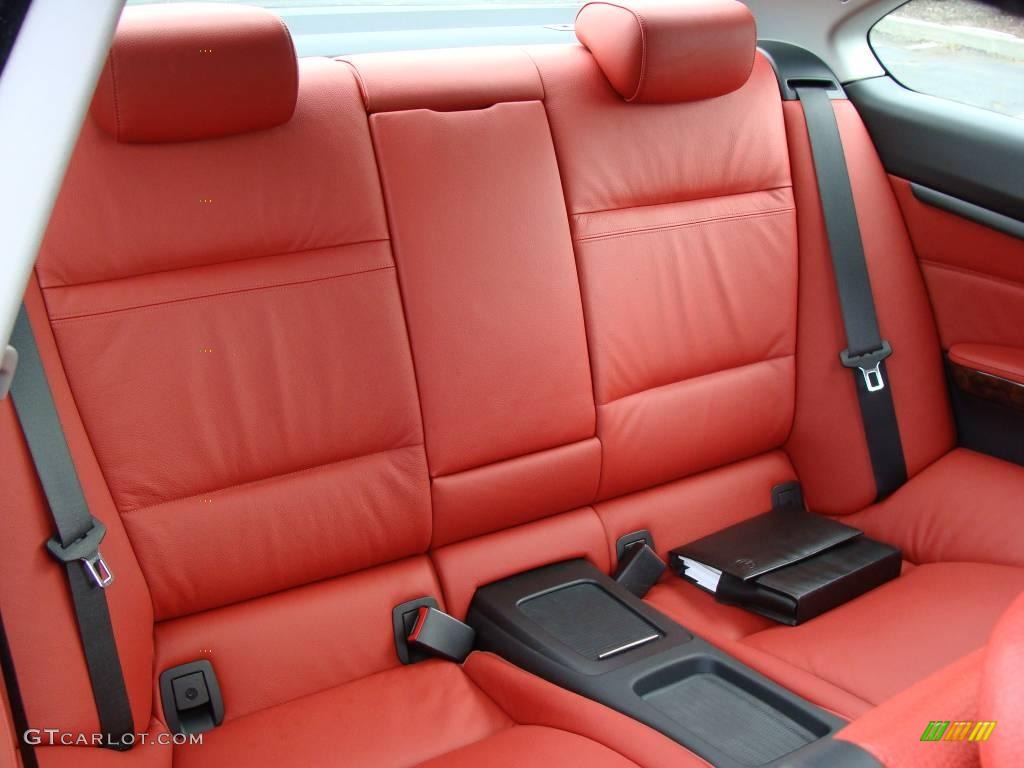 2007 3 Series 328xi Coupe - Space Gray Metallic / Coral Red/Black photo #9
