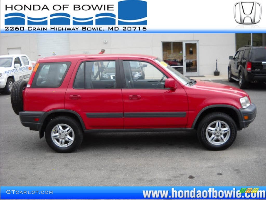 2001 CR-V EX 4WD - Milano Red / Dark Gray photo #2