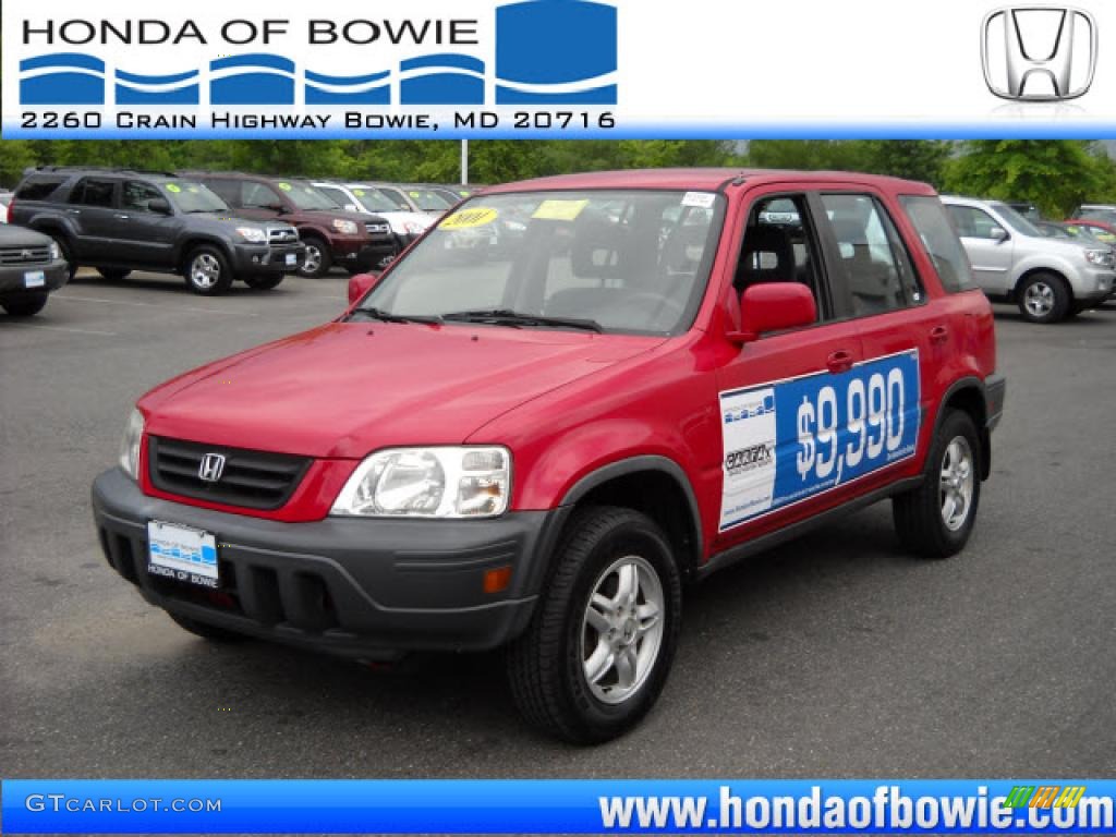 2001 CR-V EX 4WD - Milano Red / Dark Gray photo #7