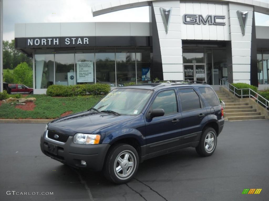 True Blue Metallic Ford Escape