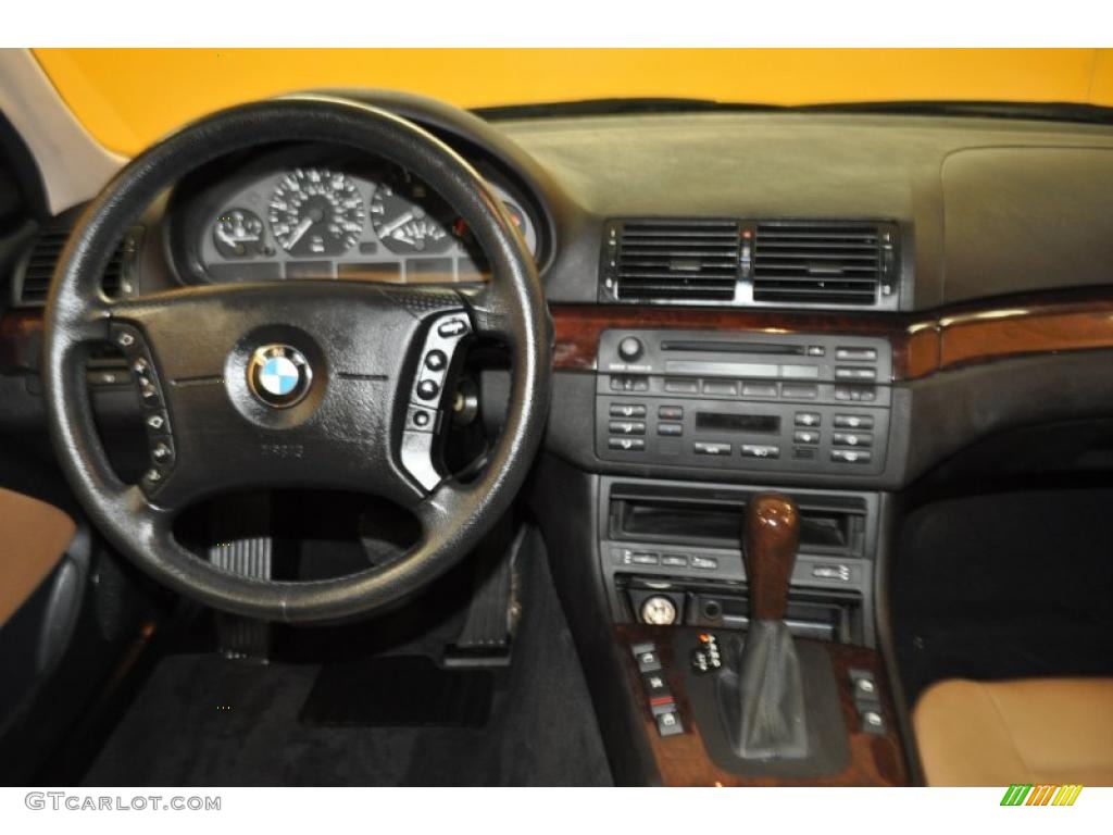 2004 3 Series 325xi Sedan - Jet Black / Sand photo #7