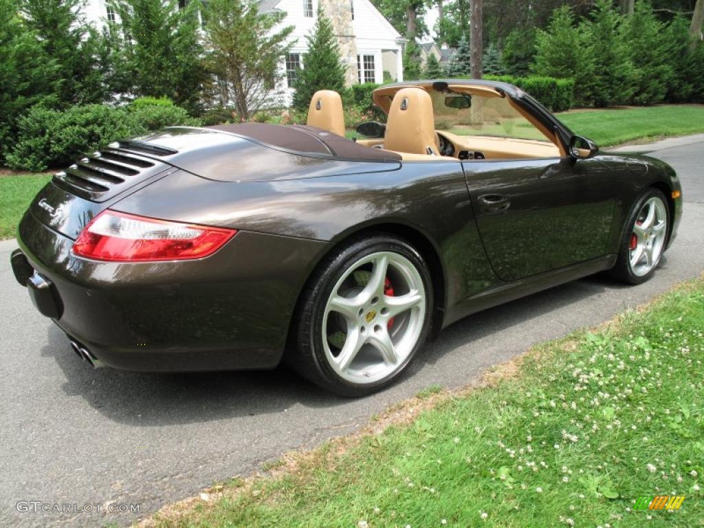 2008 911 Carrera S Cabriolet - Macadamia Metallic / Sand Beige photo #6