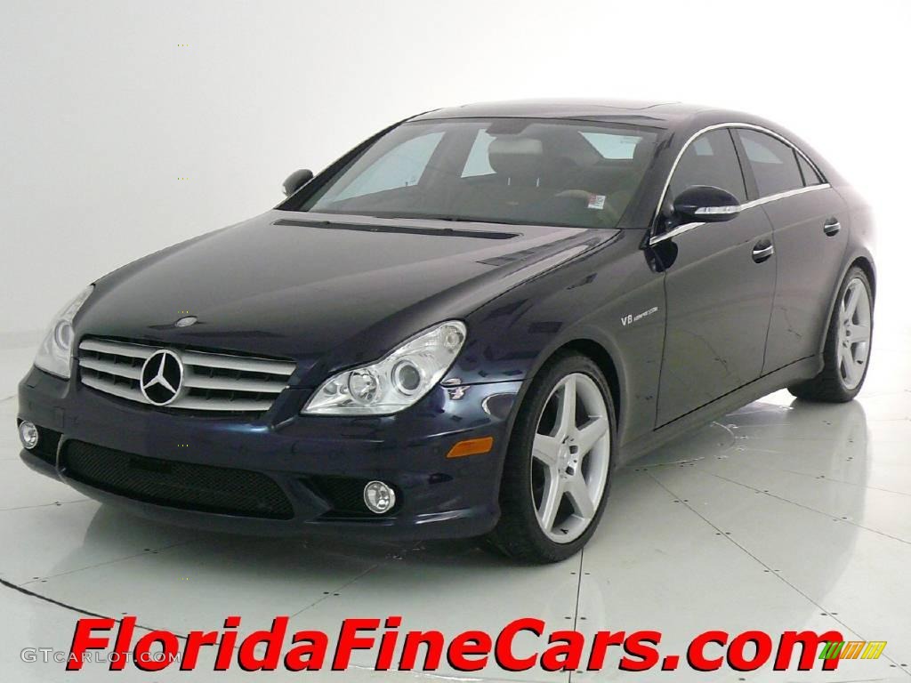 2006 CLS 55 AMG - Capri Blue Metallic / Cashmere Beige photo #1
