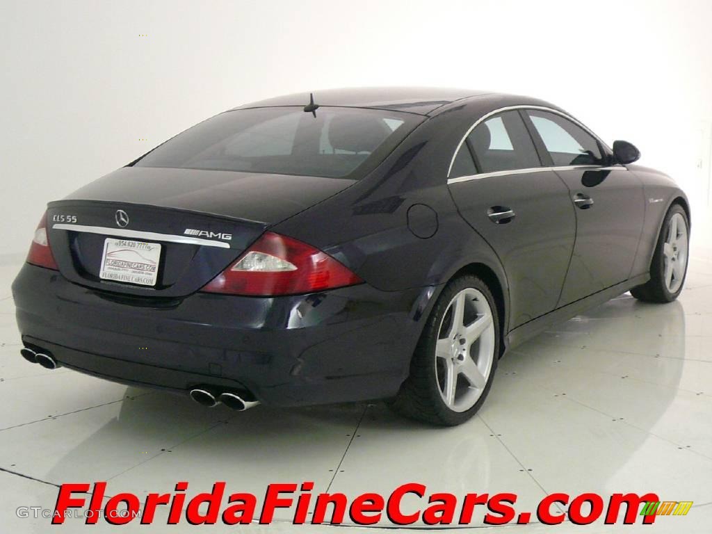 2006 CLS 55 AMG - Capri Blue Metallic / Cashmere Beige photo #2