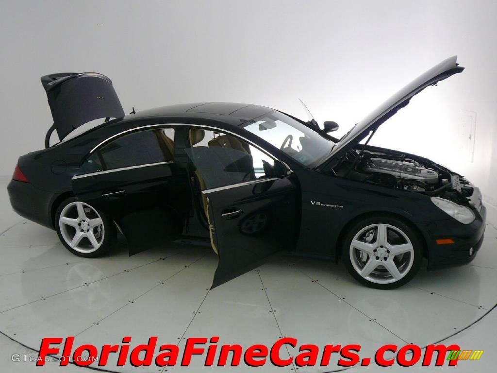 2006 CLS 55 AMG - Capri Blue Metallic / Cashmere Beige photo #7