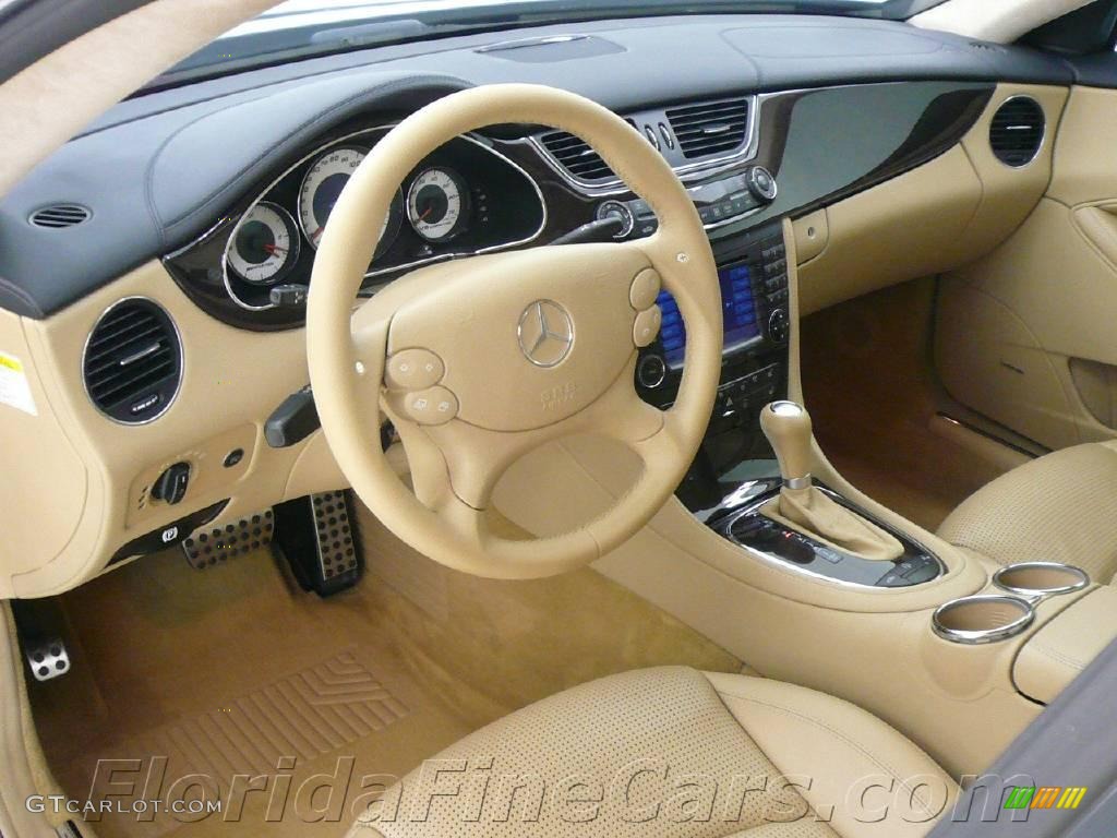 2006 CLS 55 AMG - Capri Blue Metallic / Cashmere Beige photo #13