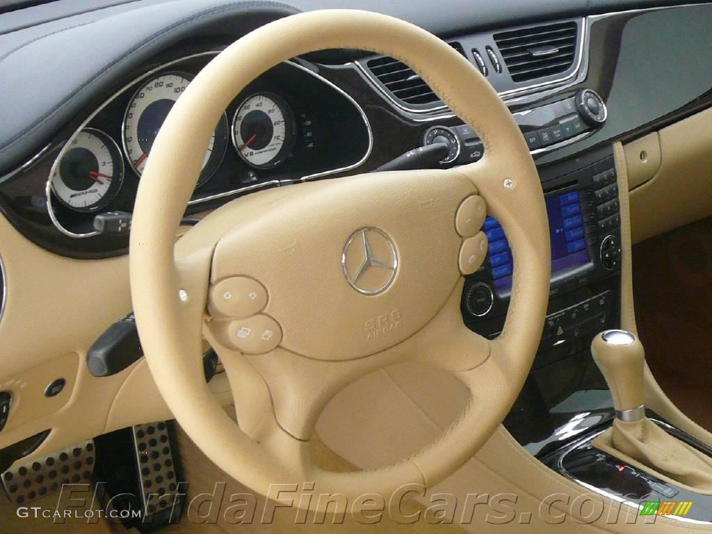 2006 CLS 55 AMG - Capri Blue Metallic / Cashmere Beige photo #18