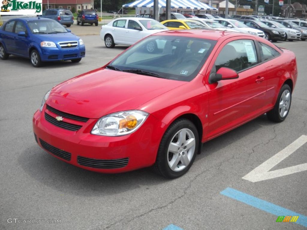 2007 Cobalt LT Coupe - Victory Red / Gray photo #14