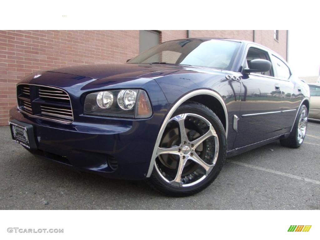 2006 Charger SE - Midnight Blue Pearl / Dark Slate Gray/Light Graystone photo #1