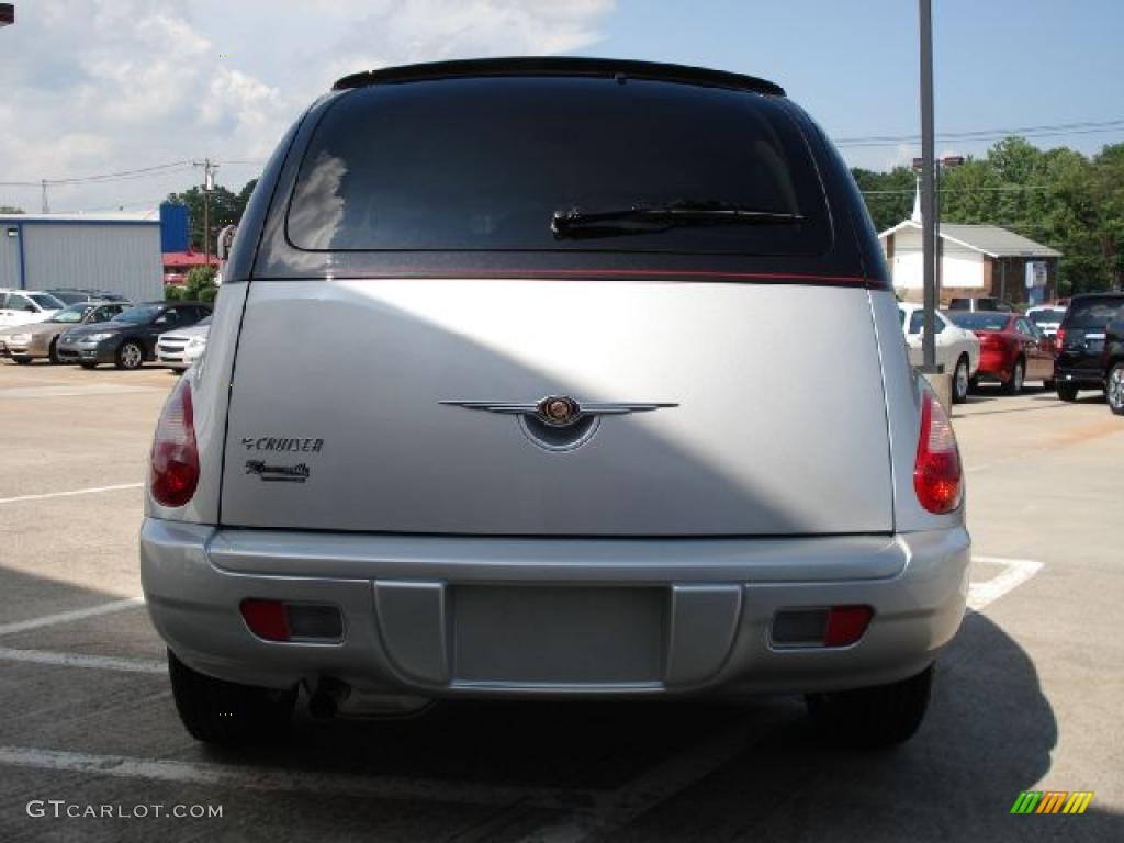 2010 PT Cruiser Couture Edition - Two Tone Silver/Black / Radar Red photo #4