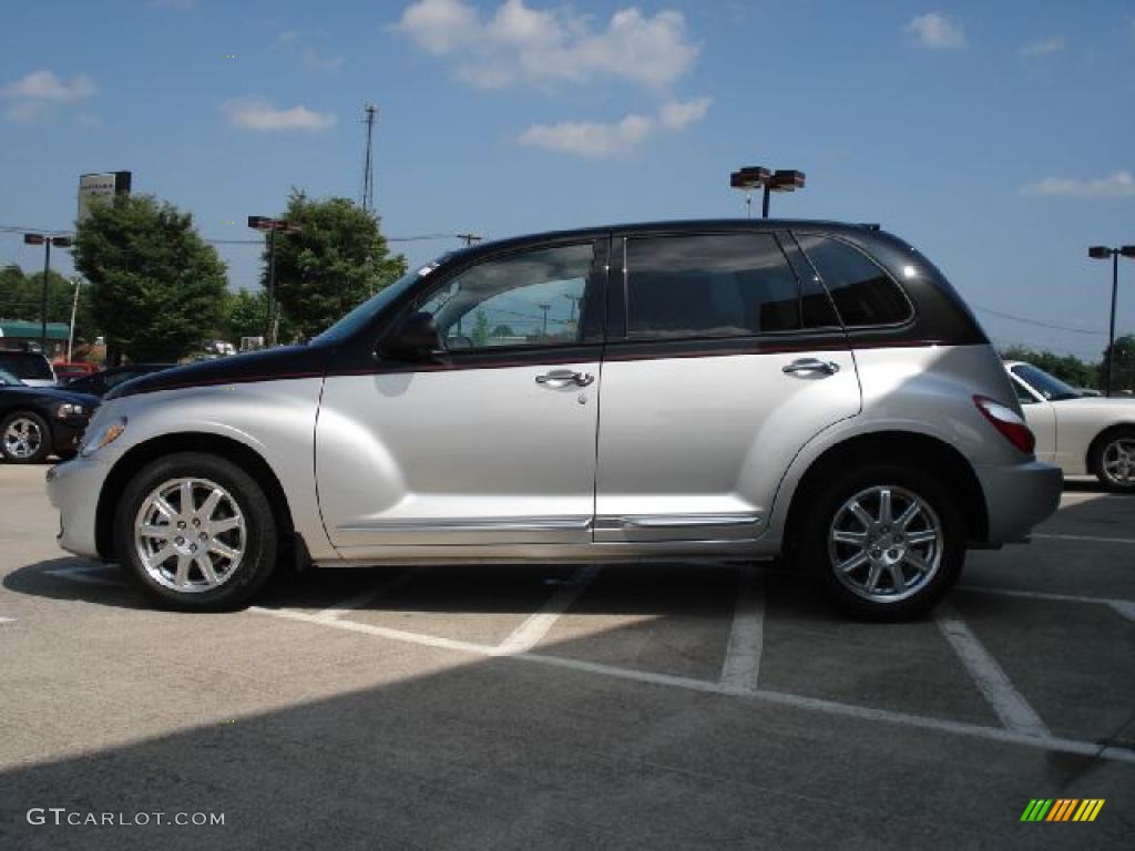 2010 PT Cruiser Couture Edition - Two Tone Silver/Black / Radar Red photo #6
