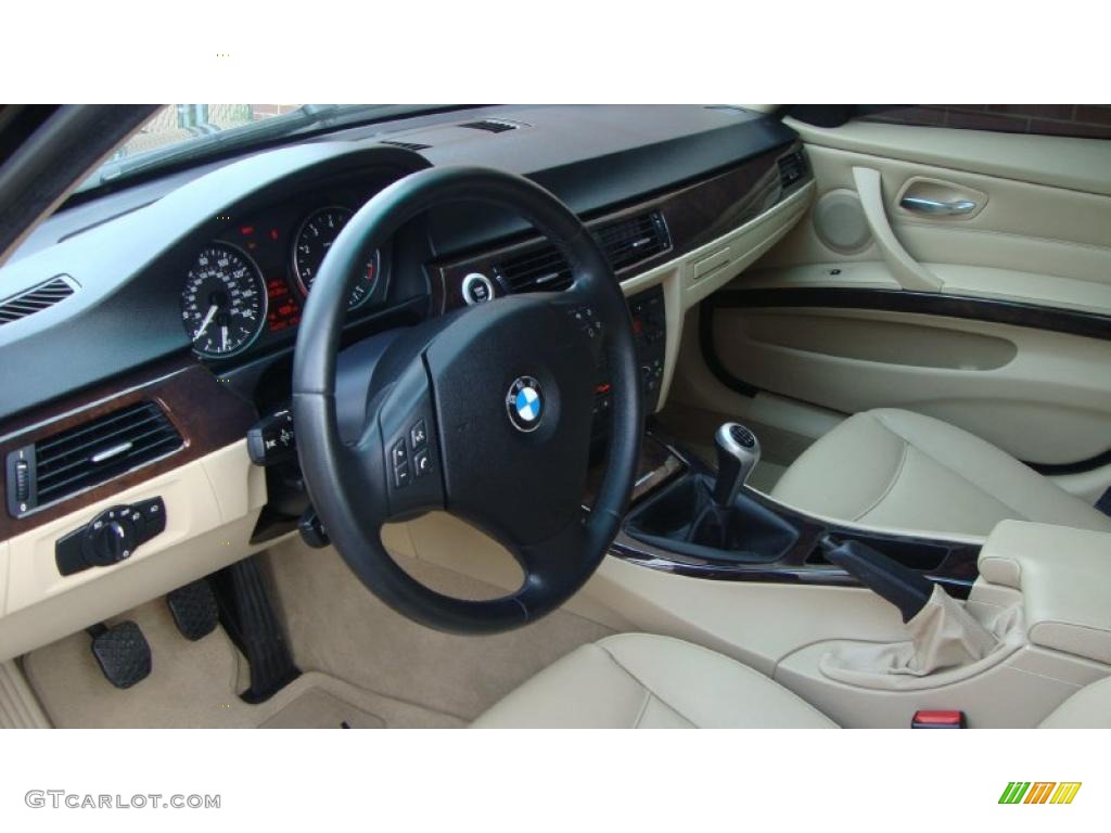 2006 3 Series 325i Sedan - Jet Black / Beige photo #7