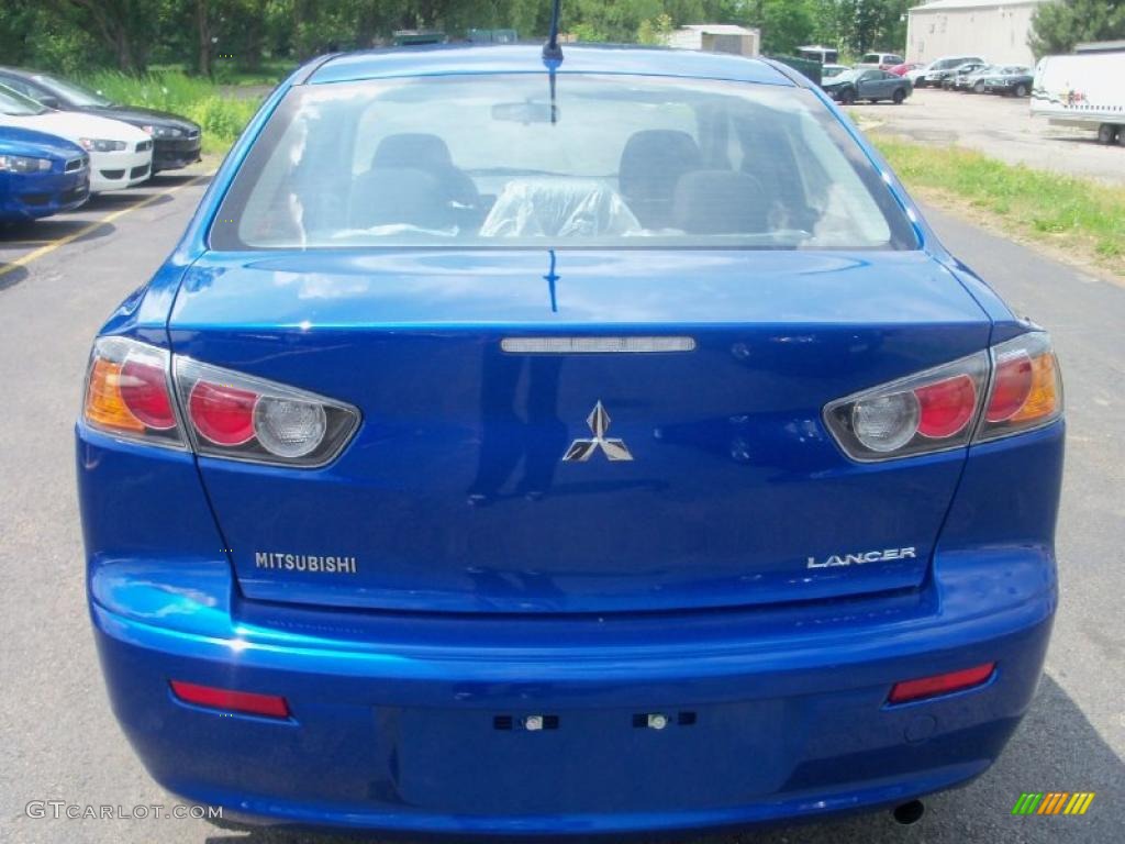 2010 Lancer ES - Octane Blue Metallic / Black photo #9