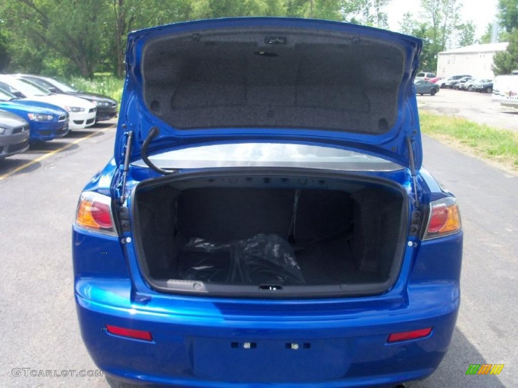 2010 Lancer ES - Octane Blue Metallic / Black photo #17