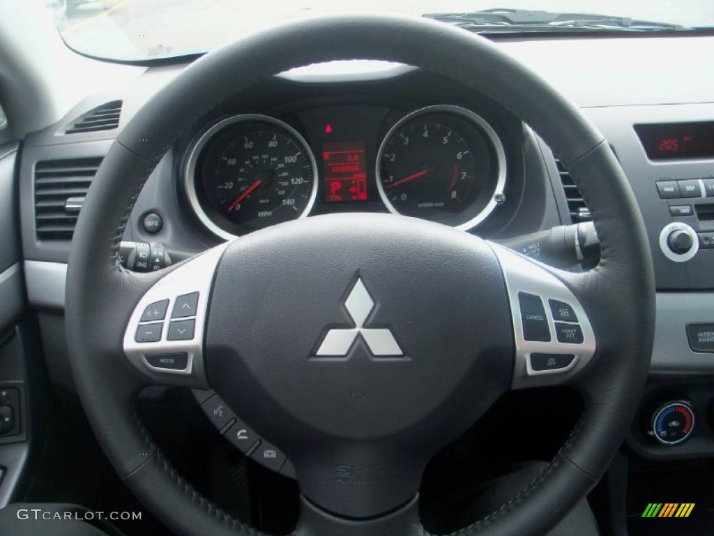 2010 Lancer ES - Octane Blue Metallic / Black photo #7