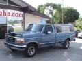 1993 Bimini Blue Metallic Ford F150 XLT Regular Cab  photo #17