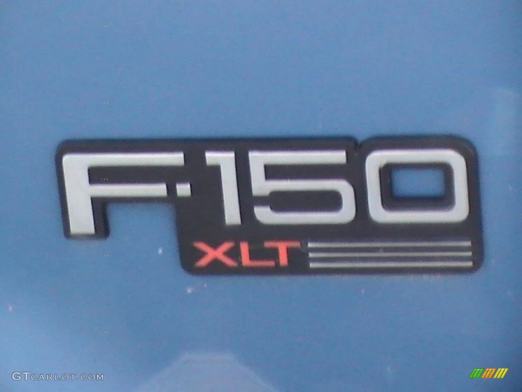 1993 F150 XLT Regular Cab - Bimini Blue Metallic / Blue photo #27