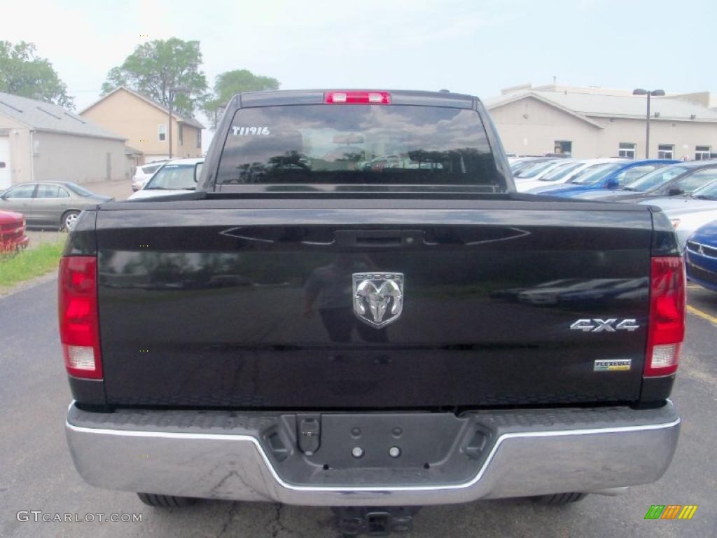 2010 Ram 1500 ST Quad Cab 4x4 - Brilliant Black Crystal Pearl / Dark Slate/Medium Graystone photo #9