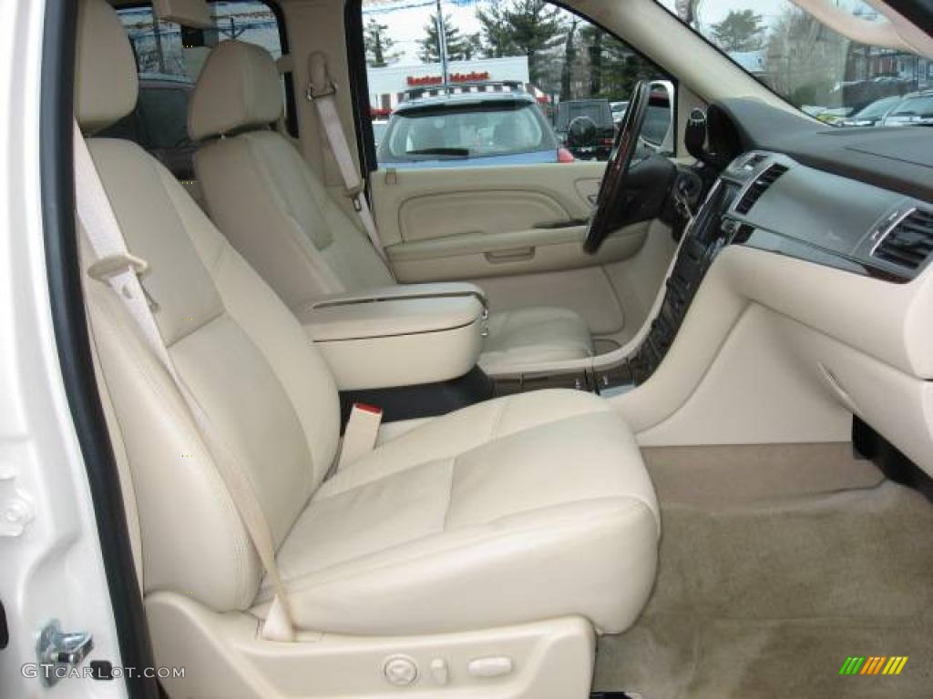 2008 Escalade ESV AWD - White Diamond / Cocoa/Light Cashmere photo #25