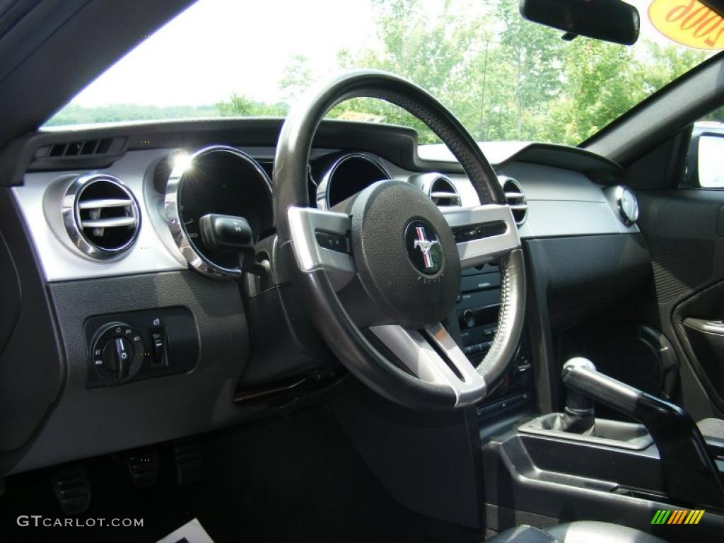 2006 Mustang GT Premium Coupe - Satin Silver Metallic / Dark Charcoal photo #12
