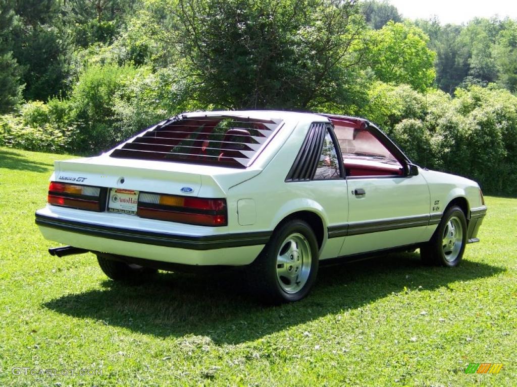 1983 Mustang GT Coupe - White / Red photo #5