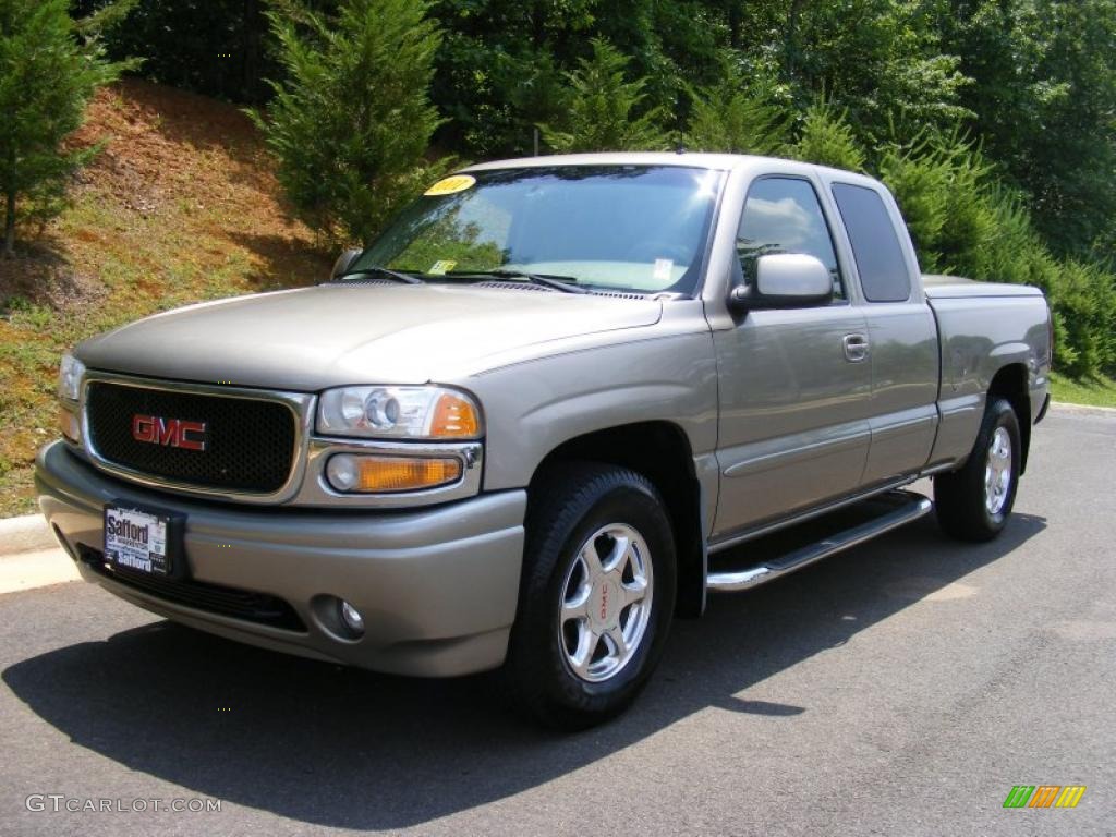 2001 Sierra 1500 C3 Extended Cab 4WD - Pewter Metallic / Neutral photo #1