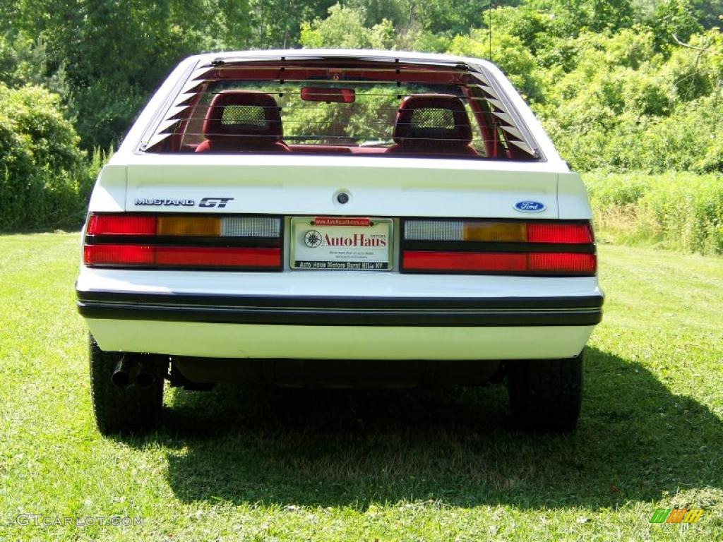 1983 Mustang GT Coupe - White / Red photo #6