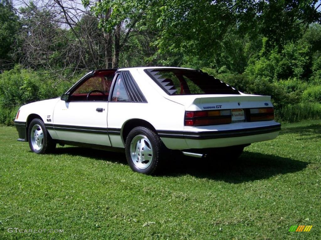1983 Mustang GT Coupe - White / Red photo #7