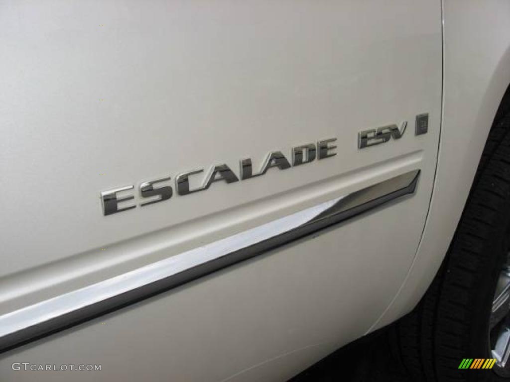 2008 Escalade ESV AWD - White Diamond / Cocoa/Light Cashmere photo #31