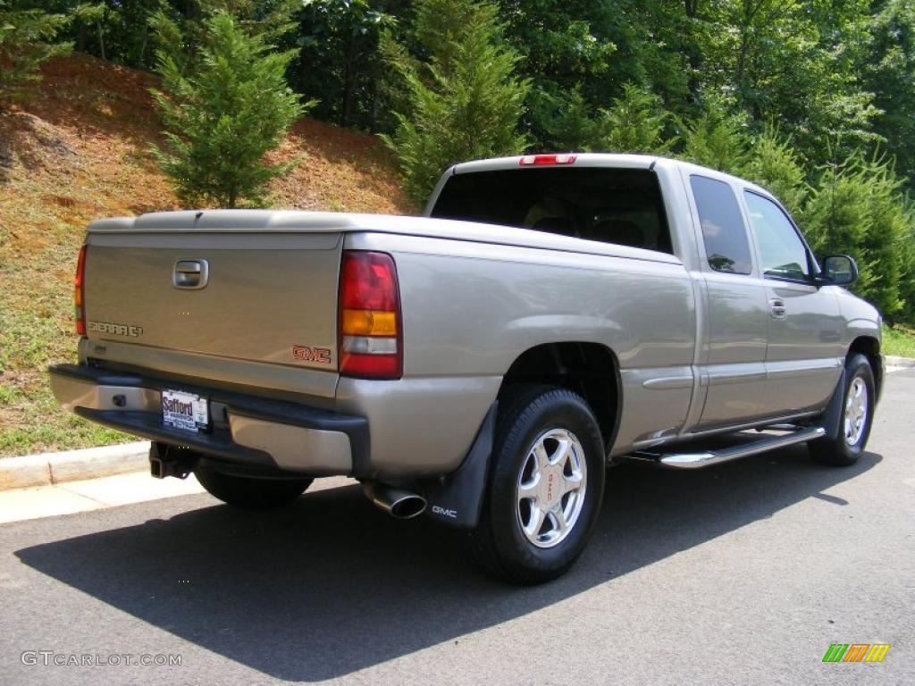 2001 Sierra 1500 C3 Extended Cab 4WD - Pewter Metallic / Neutral photo #5