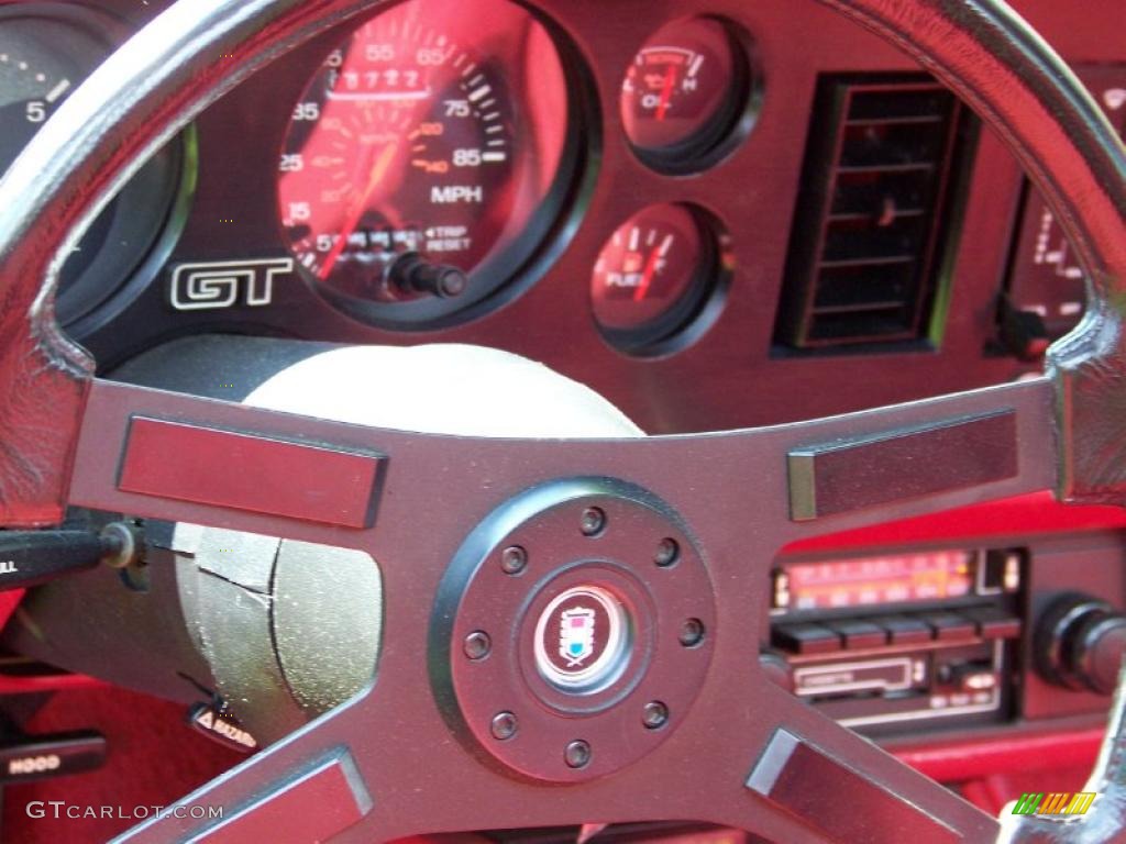 1983 Mustang GT Coupe - White / Red photo #24