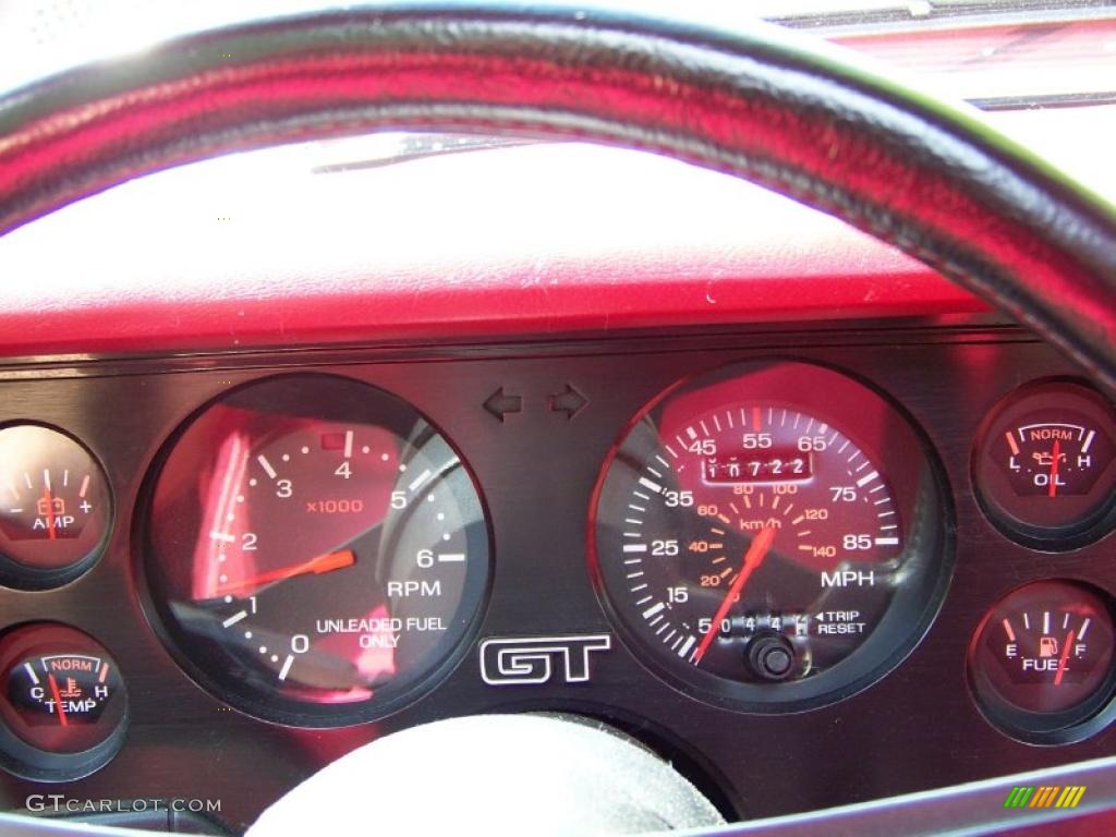 1983 Mustang GT Coupe - White / Red photo #25