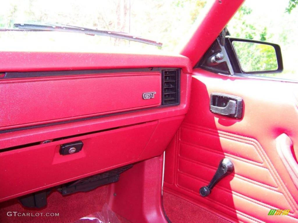 1983 Mustang GT Coupe - White / Red photo #31