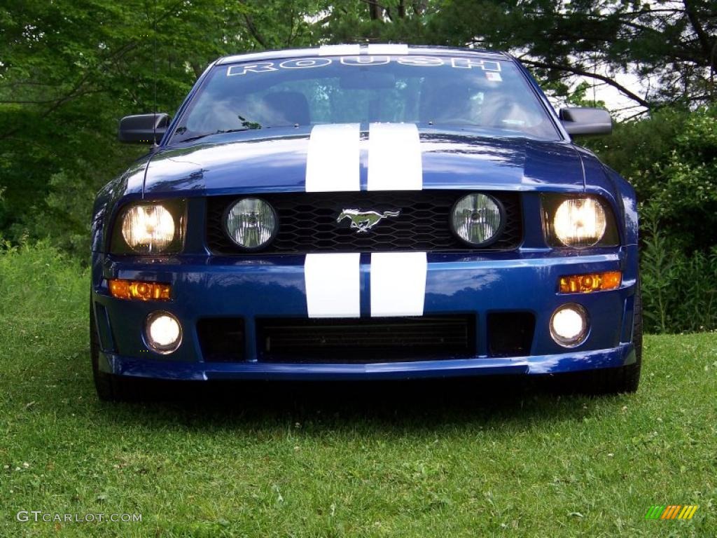 2006 Mustang Roush Stage 1 Coupe - Vista Blue Metallic / Dark Charcoal photo #2