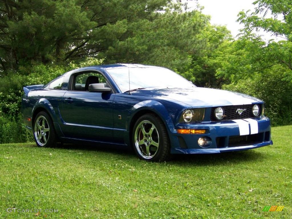 2006 Mustang Roush Stage 1 Coupe - Vista Blue Metallic / Dark Charcoal photo #3