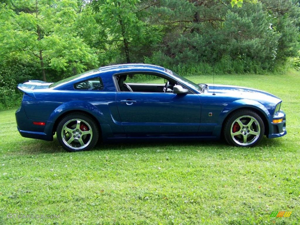 2006 Mustang Roush Stage 1 Coupe - Vista Blue Metallic / Dark Charcoal photo #4