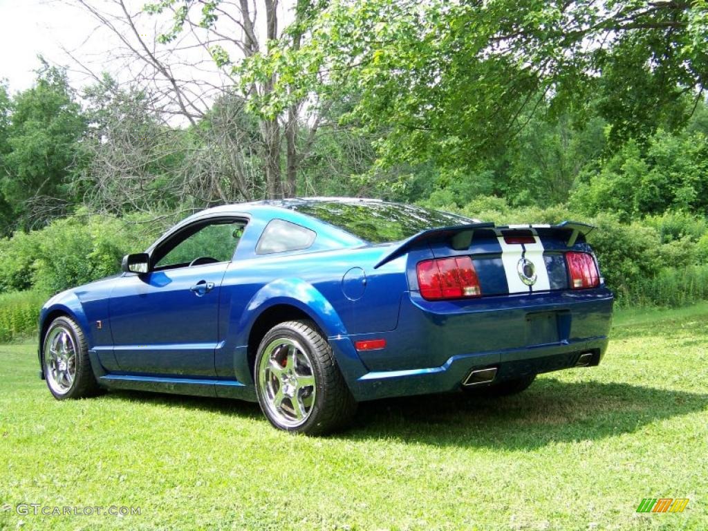 2006 Mustang Roush Stage 1 Coupe - Vista Blue Metallic / Dark Charcoal photo #7